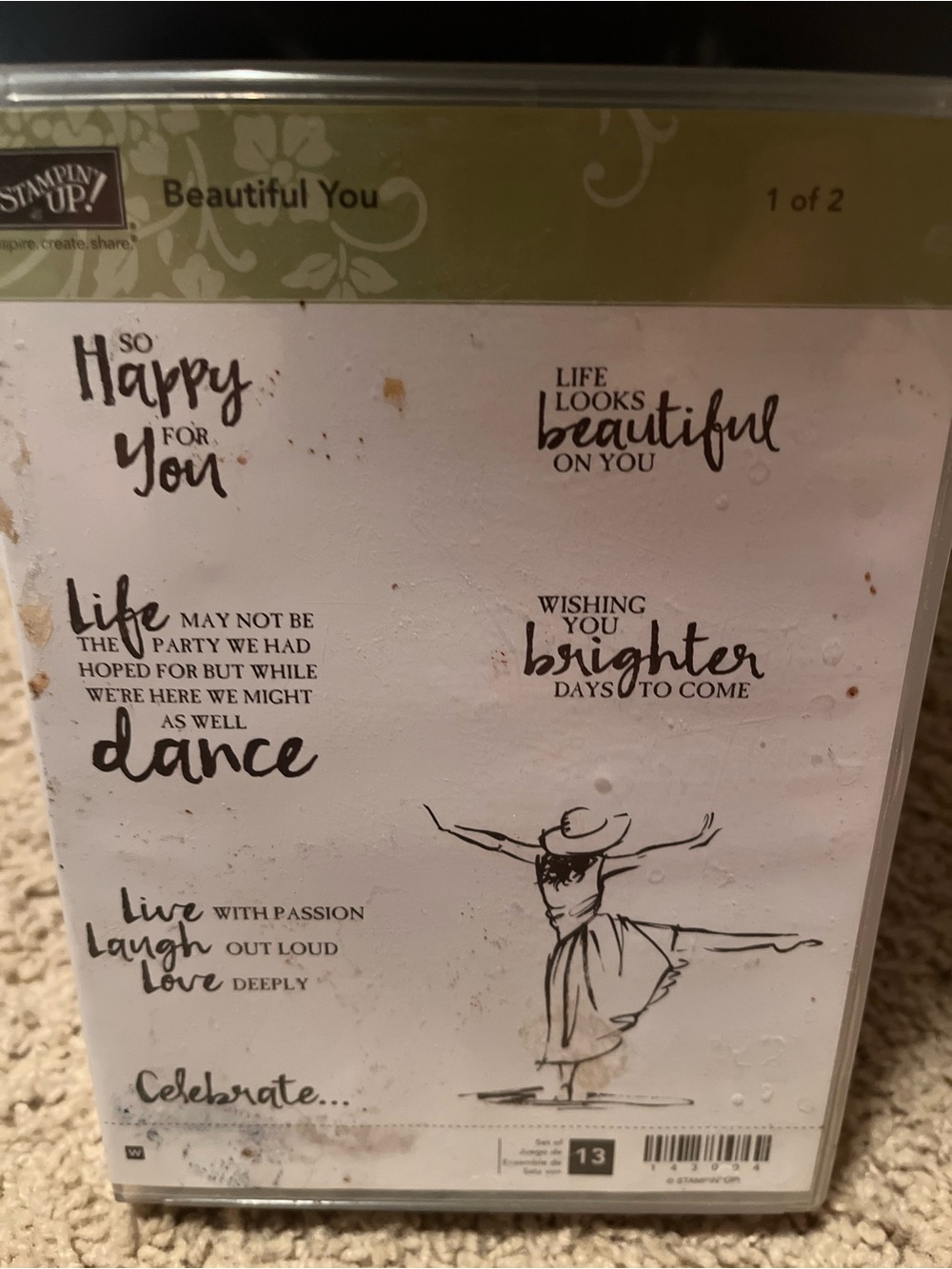 Stampin' Up! Beautiful You Clear Stamp Set - Black